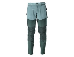 Hose mit Knietaschen, ULTIMATE STRETCH helles waldgrün/waldgrün
